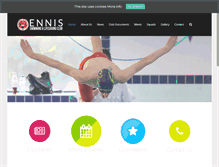 Tablet Screenshot of ennisswimmingclub.com